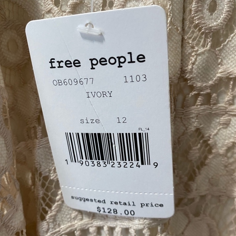 Free People Just Like Honey Dress, Size 12 NWT - Picture 7 of 7